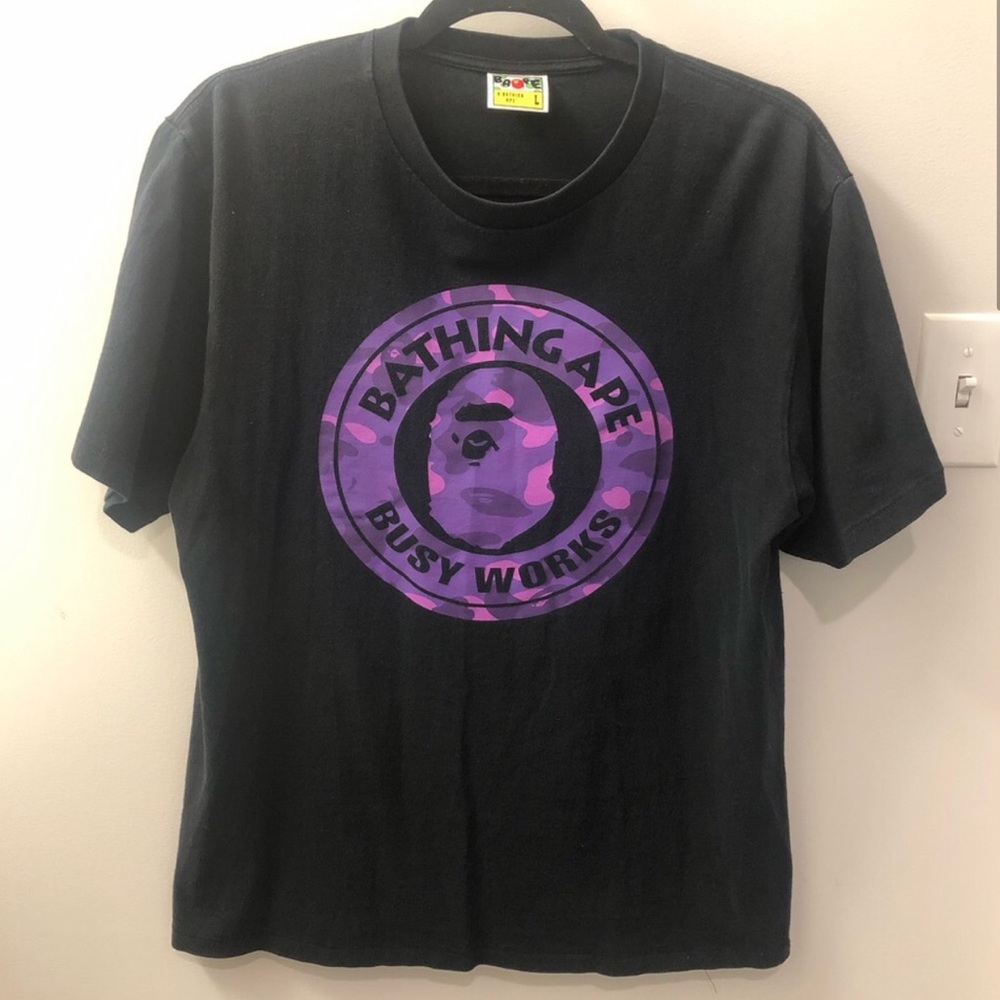 Authentic Bape • “Busy Works” Tee Purple Colorway